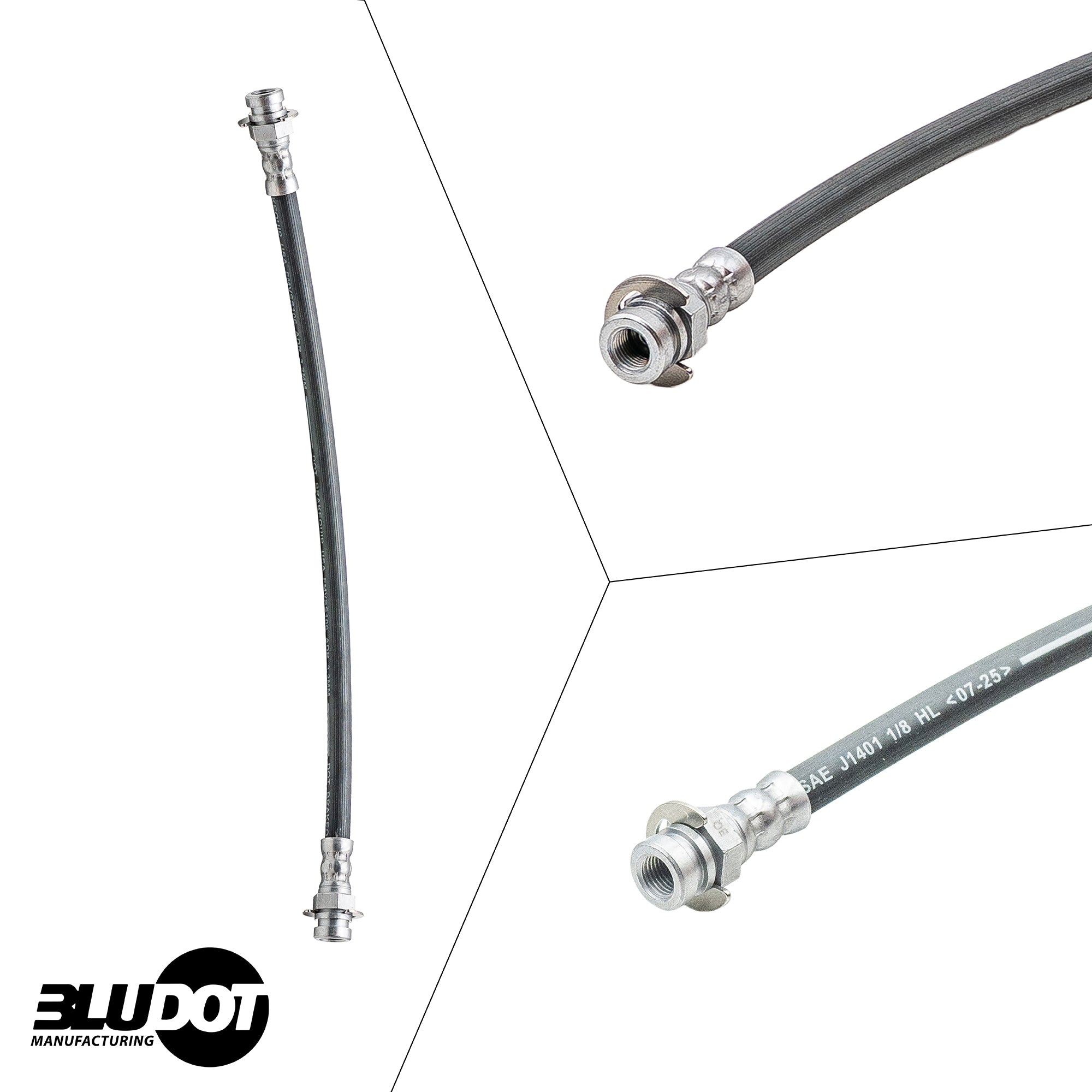 Bludot 14" Trailer Hydraulic Brake Hose - Female-to-Female