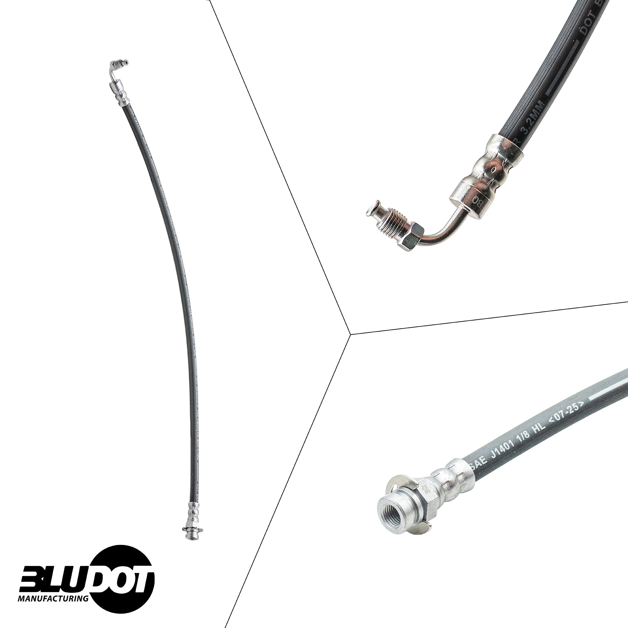 Bludot 24" Trailer Hydraulic Brake Hose - Male-to-Female