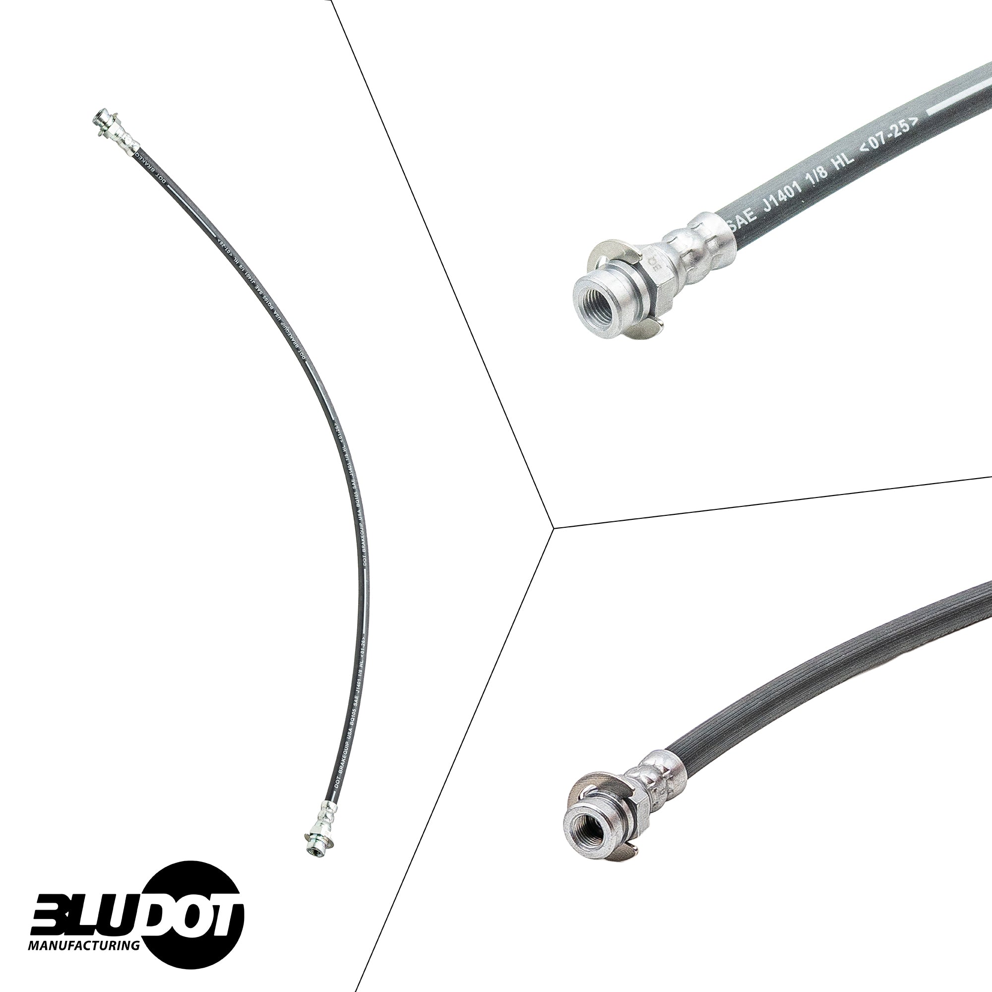 Bludot 30" Trailer Hydraulic Brake Hose - Female-to-Female