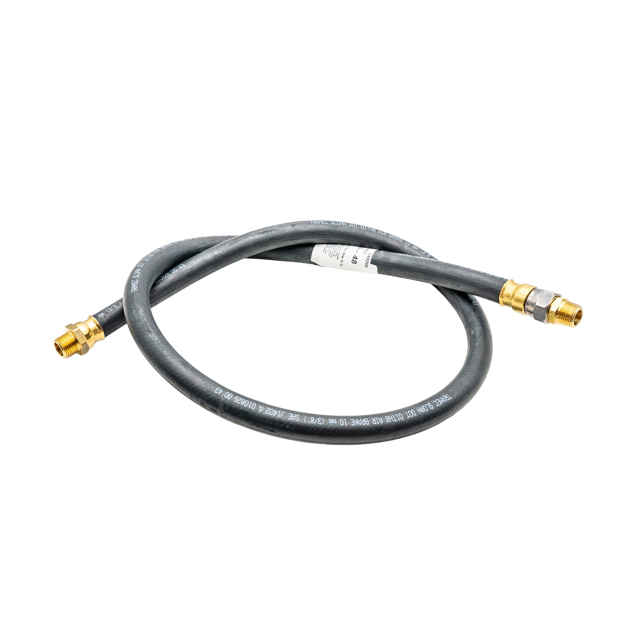 Bludot 3/8" J1402 Straight Air Hose Assembly for Trailer Air Brakes