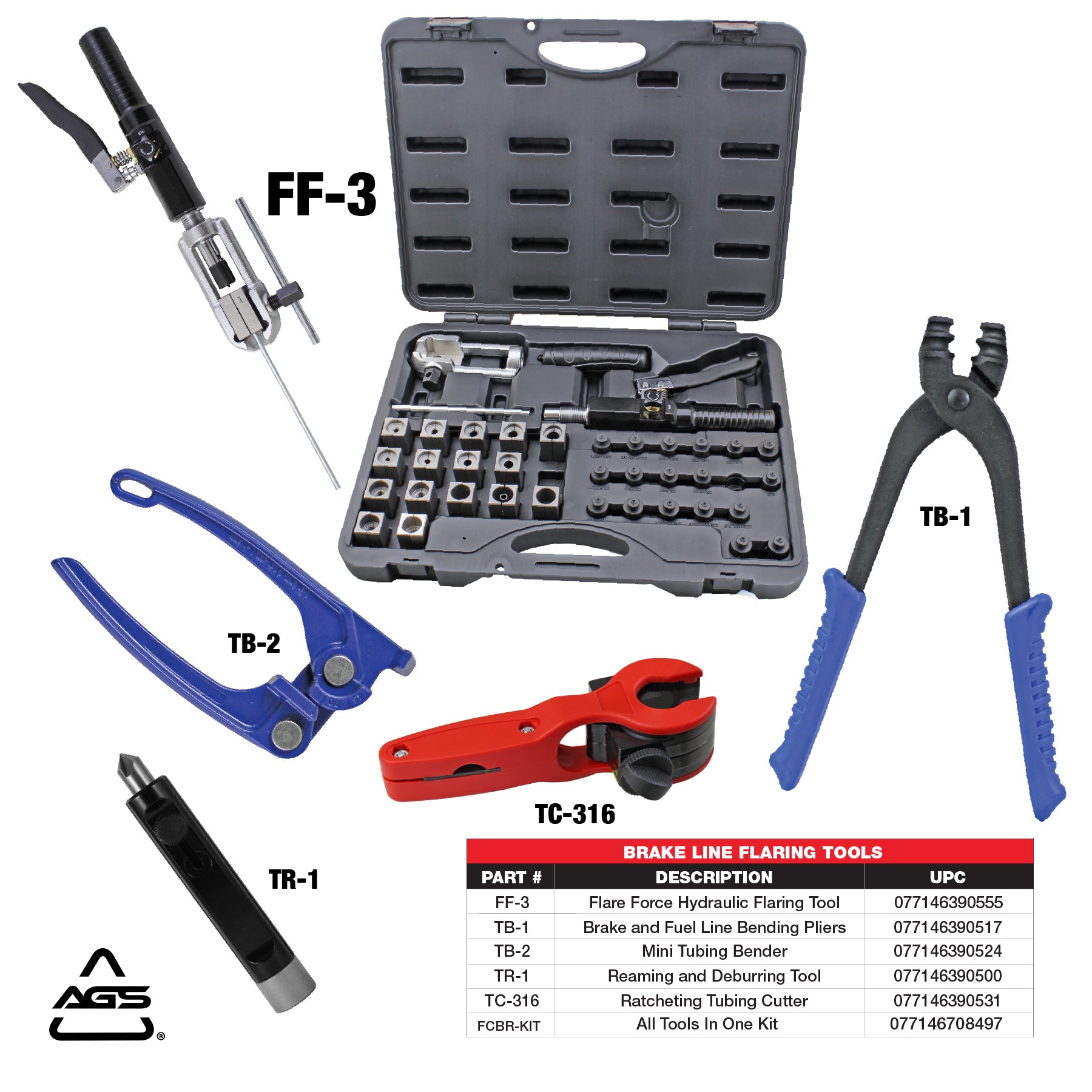 Bludot Professional Trailer Brake Line Flaring & Repair Kit