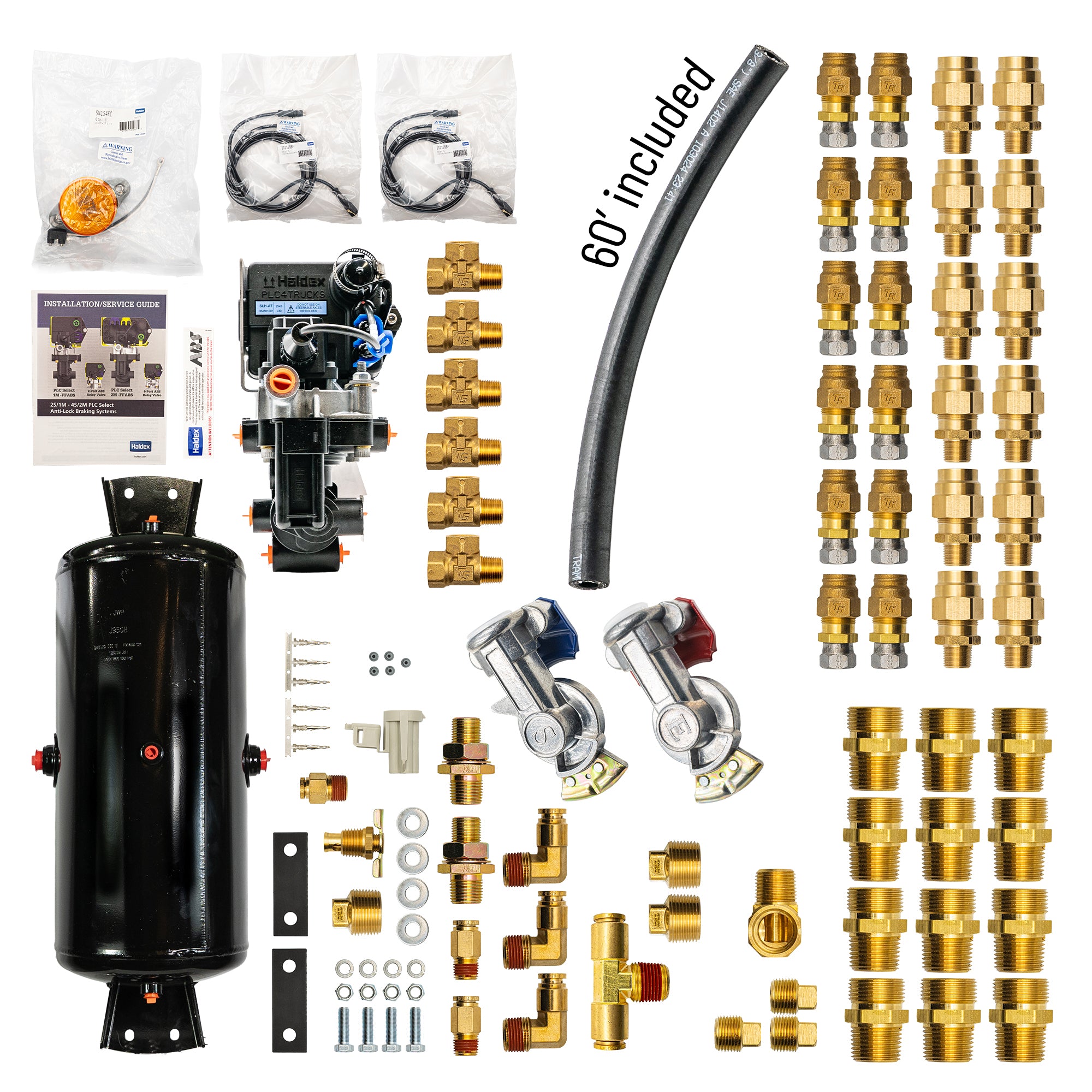 Bludot Straight Air ABS Trailer Brake Kit - 2S/1M Triple Axle – TA-8321B-2