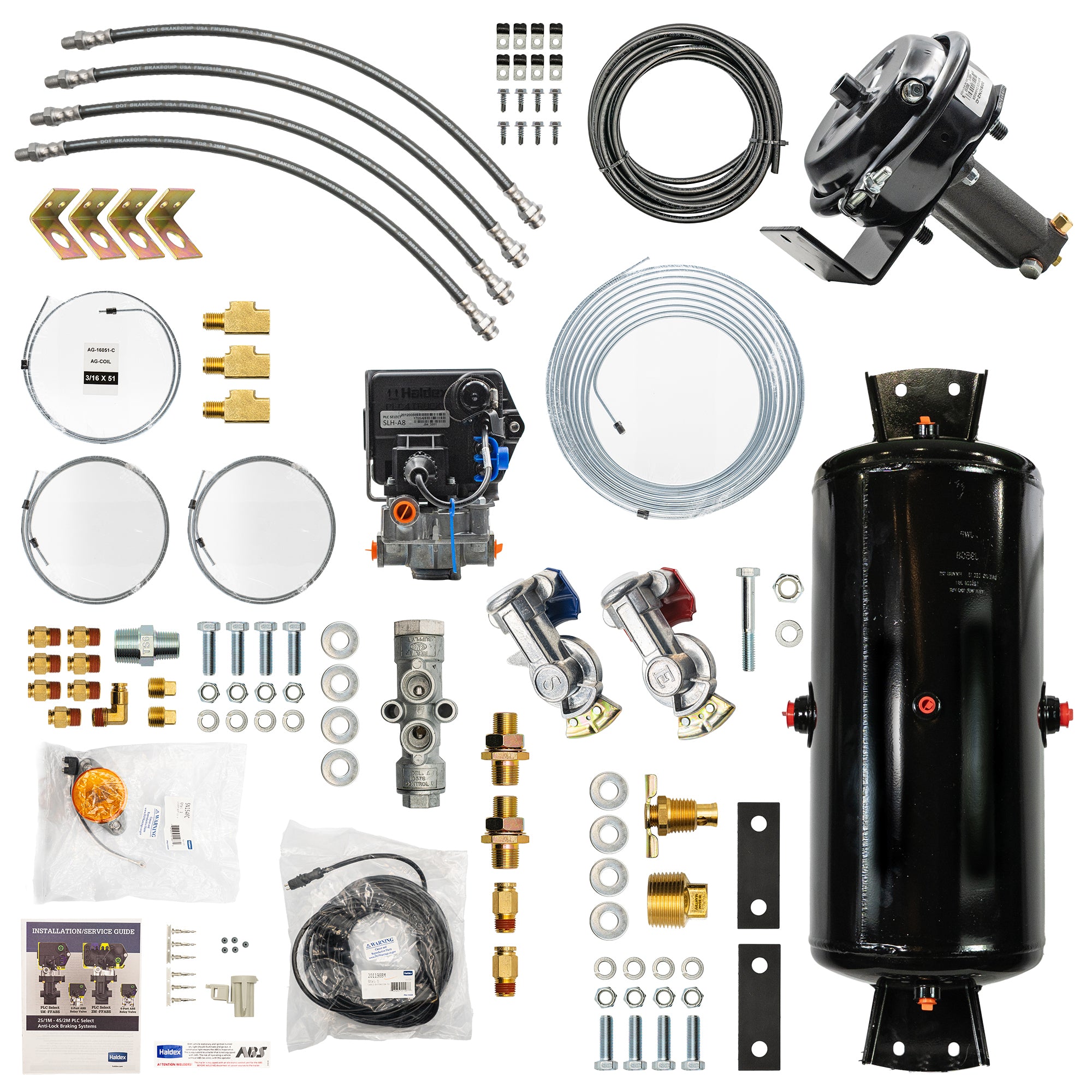 Bludot Air Over Hydraulic ABS Brake Kit - Tandem Axle Trailer – TH-5102