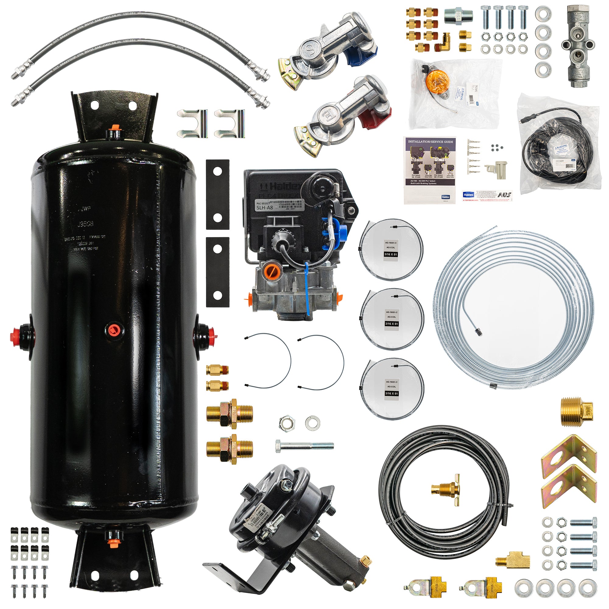 Bludot Air Over Hydraulic ABS Brake Kit - Tandem Axle Trailer – TH-5102