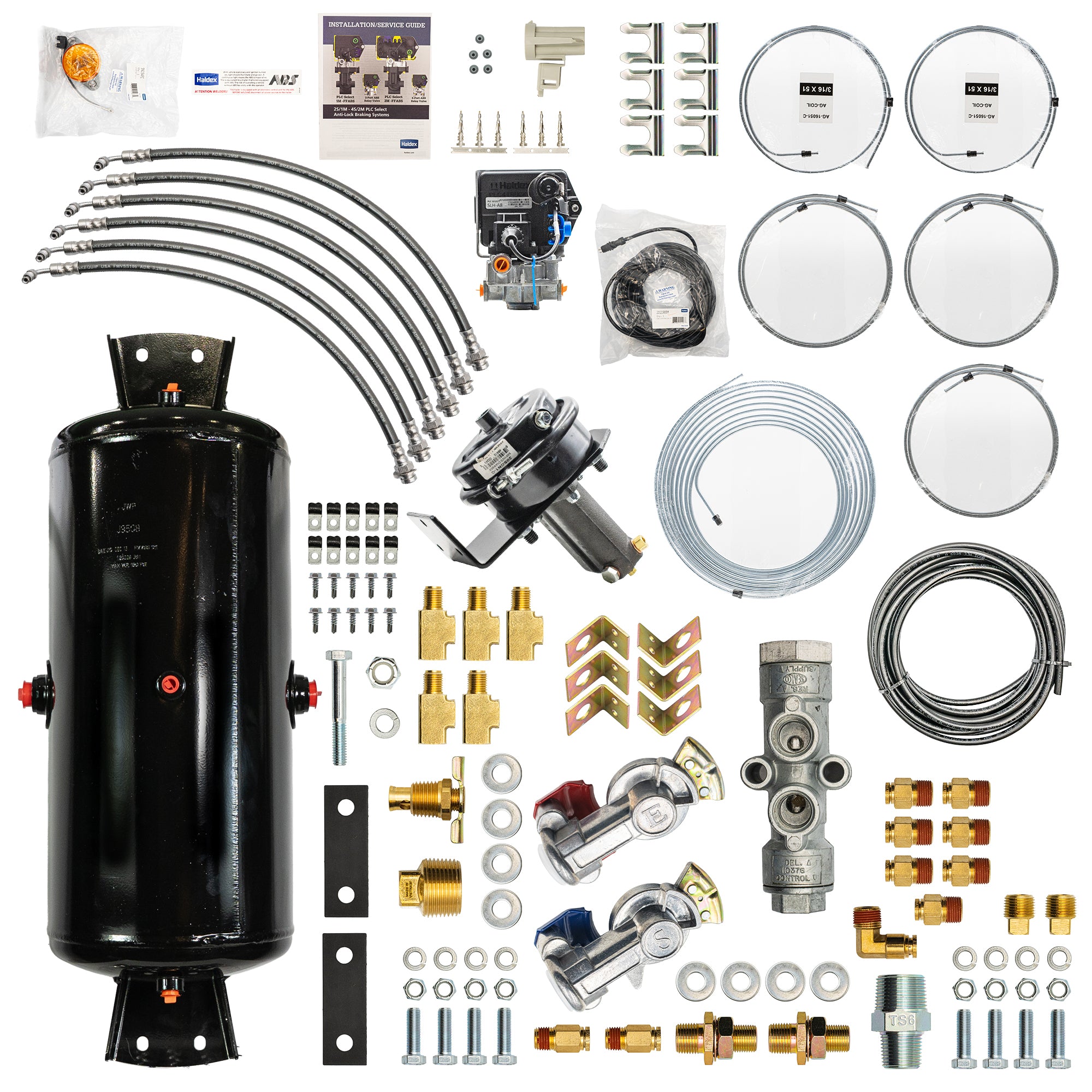 Bludot Air Over Hydraulic ABS Brake Kit - Triple Axle Trailer – TH-5103